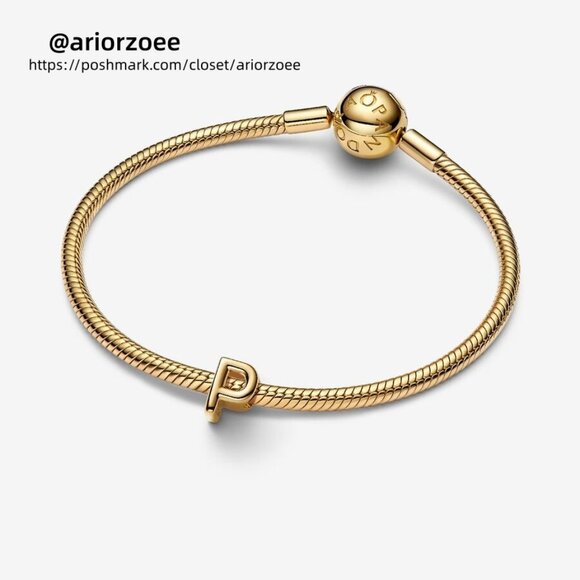 Pandora Letter P Alphabet Mini Charm|Pendant - Picture 3 of 5